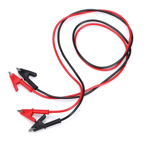 Sumnacon Dual Ended Crocodile Alligator Clips, 15A Test Lead Wire Cable with Insulators, 2 Pcs 3.3 ft/1m