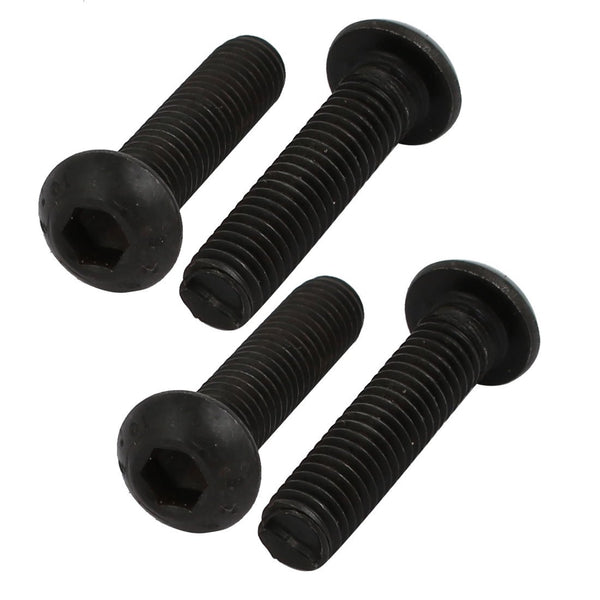 uxcell 4pcs M6x25mm Left Hand Thread Bolt Lock Screw 10.9 Grade for Drill Chuck