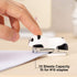 Deli Mini Cute Panda Desktop Stapler, Office Stapler, 12 Sheet Capacity, Includes Built-in Staple Remover & 1000PCS No.10 Staples by deli