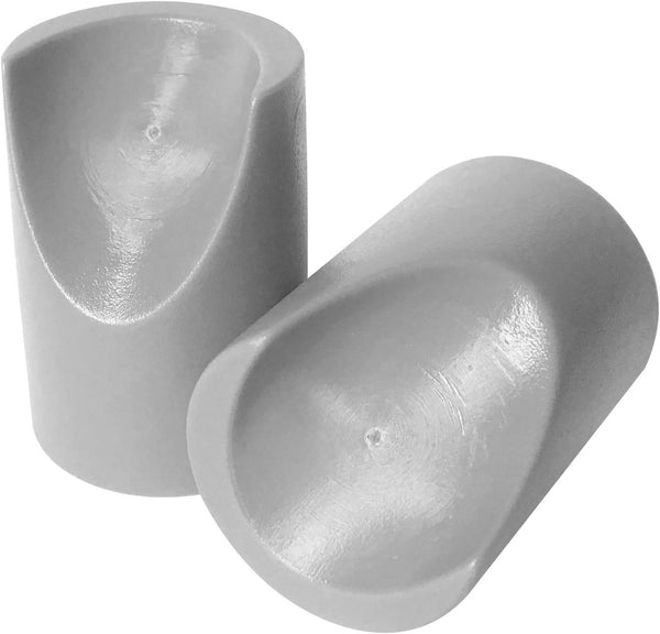 8 Gray Folding Chair V-Tip Stabilizer Caps, 7/8 Inch ID - Heavy