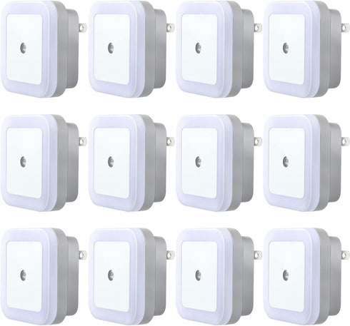 Hortsun 12 Pack LED Night Lights Plug into Wall with Smart Dark
