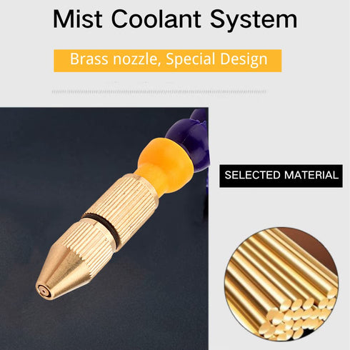 CNC Cooling System Mist Coolant Lubrication Spray System for 8mm Air Pipe CNC Lathe Milling Drill Machine