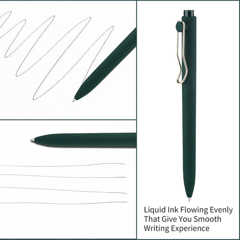 WY WENYUAN Ballpoint Pens - Fine Point Smooth Writing Pens - Black Ink 1.0 Mm for School Office