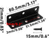 STFRBTH 4PCS 3 Inch L Brackets, Corner Brace for Shelf Support, Black Metal Angle Brackets with Mounting Screws