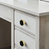Gold Hexagon Cabinet Knobs, Modern Furniture Knob and Handles, 4 Pcs Kitchen Cabinet Handles with White Zinc Alloy Pull
