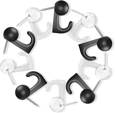 Push Pin Hooks, 50 Pieces Cork Board Hooks for Wall, Decorative Thumb Tacks for Bulletin Board and Photos
