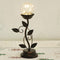 NEEDOMO Led Table Lamp Bedside Nightstand Lamps, Crackle Glass Ball Led Bulb