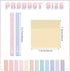 Yinder Bible Highlighters 12 Pcs, No Bleed Pastel Colors, 6 Pack 300 Sheets Cream Colors Transparent Sticky Notes 3 x 3