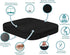 Cozy BoSpin Portable Seat Cushion for Office Soft Memory Foam Seat Cushion Non Slip Bottom with Carry Handle,Washable