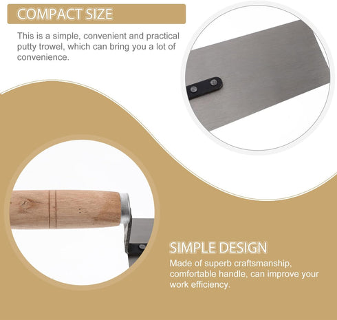 Yardwe Hand Tools 4pcs Concrete Trowel Set, Finishing Trowel, Putty Trowel, Margin Trowel for Construction