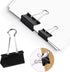 SANNIX 110 PCS Binder Clips, Assorted Sizes, X Large, Large, Medium, Small, Mini, Micro for Office, Home