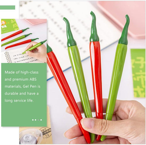Operitacx 60 pcs Adorable Vegetable Cartoon Sign Pens, Pepper Chili Modeling, Home Portable Prize Writing Inks