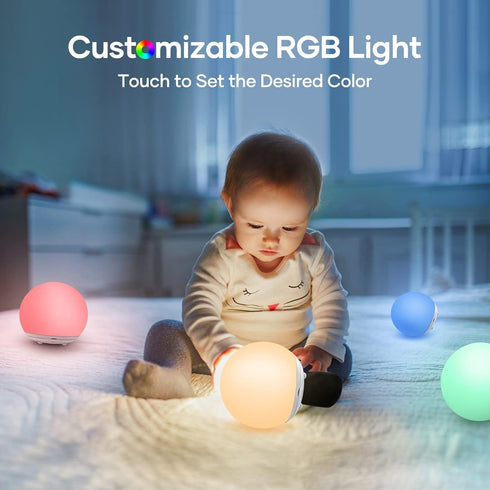 SHIXING Dimmable,Warm Light,7 0.5/1hour Night Light for Kids, USB Rechargeable LED Night Lights Table Lamp