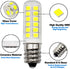 E12 LED Dryer Bulbs, Fridge Water Dispenser Light, 120V 10W 15W 20W Replacement, Pack of 2