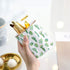 WAVEYU Pen Pencil Holder, Cactus, Multi-Purpose Desk Organizer for Girls Boys Kids, Durable Ceramic Makeup Brush Holder