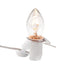 Single Light Replacement Clip in Lamp Cord for Christmas Village House includes Clear Light Bulb