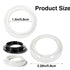 KFHENSOMR E27 58mm/ID 38mm, 1-1/2" Threads)-8PCS Lamp Shade Adapter Ring Light Socket Ring Retaining Rings for Sockets