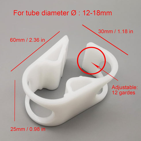 10PCS Large Plastic tubing Clamp for Hose Flow Control 12 Grades Adjustable Laboratory Tube Clip Industrial Hose Clamp Pinch