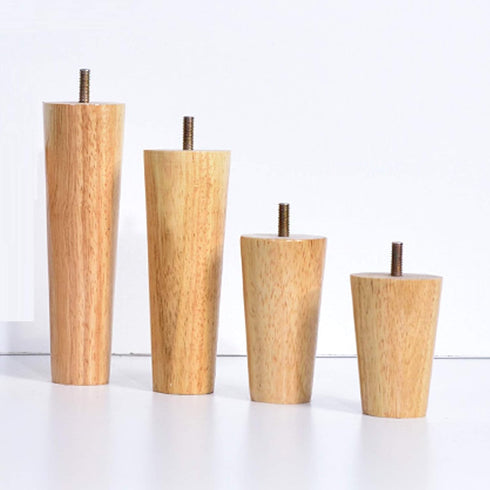 KDDEON M8 Legs,5-70cm,Replacement Cabinet,Set 4 (8cm/3.1in) Threaded Rod Straight Tapered Solid Wood Furniture