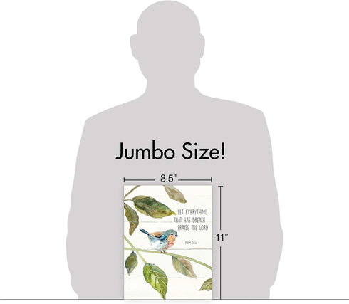 Big Congratulations Greeting Card by The Best Card Company - Beautiful Stationery Congrats - Scripture Birds J7108ICGG