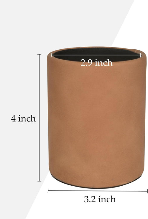 2 Pack Baitaihem Premium Scratch-resistant PU Leather Eyeglass Holder Stand Compact Nightstand & Desk Organizer