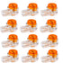 200PCS Waterproof Gel-Filled Orange Clear Button Telephone Wire Connectors, UY Butt Splice Connector K1