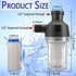 Spin Down Sediment Filter, Reusable Sediment Water Filter, with 250 Mesh Screen, Leak-Proof Gasket and wrench, For water heaters, washing machines, water purifiers with 1/2" threaded connectors. by Musibo