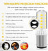 BA15D 3W 12-24V 350LM Models#1076 1142 6000K Bulb AC/DC Double Contact Bayonet with Push-in Base for Outdoor Landscape