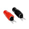Conext Link 20pcs Barrier Spade Fork Terminal Connector 8 GA AWG Crimp Red Black Boots (16564)