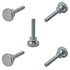 STFRBTH 5PCS M5 x 25mm Thumb Screws, Flat Knurled Head Threaded Fasteners for