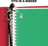 Mead Spiral Notebooks, 1 Subject, Wide Ruled Paper, 70 Sheets, 10-1/2 x 7-1/2 inches, Green, 4 Pack (38300)