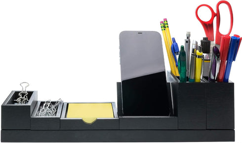 Excello Global Products Magnetic Desk Organizer with 6 Removable Compartments for Office Supplies