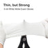 Disposable Nitrile Exam Gloves, 3-mil, Large, Box of 100, White, Latex Free for Medical, Cleaning, Cooking