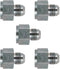 1/2" JIC Female x 3/8" JIC Male Straight Union/Joiner Hydraulic Adapter Fitting (5-Pack)