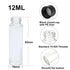 Clear Glass Sample Vial, Liquid Sampling Bottle, 12 ml Capacity, Pack of 100