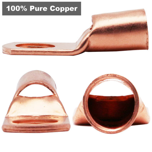 TKDMR 260Pcs Copper Wire Lugs Set, 120Pcs Battery Cable Lugs & 140Pcs Heat Shrink Tubing Assortment Kit