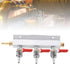 HEEPDD 3 CO2 3 CO2 Way Gas Distribution Manifold, Copper Stainless Steel, Beer Dispensing and Wine Making Tool for Home