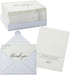 Pipilo Press 4 6 48-Pack, Set Sympathy Thank You Cards with Envelopes & Sticker Seals for Funeral - x in, Black & White