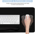 Large Mouse Pad and Keyboard Wrist Rest, 4-in-1 Gaming Desk Pad with Wrist Support, Black Desk Mat for Home Office Study