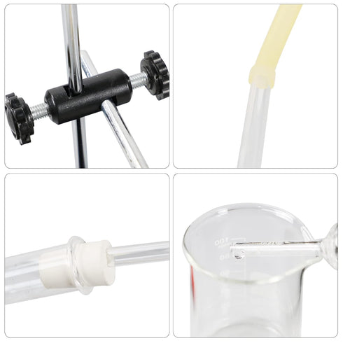 Distillation Apparatus Kit, 100ML Home Micro Distillation, 13pcs Glassware Set