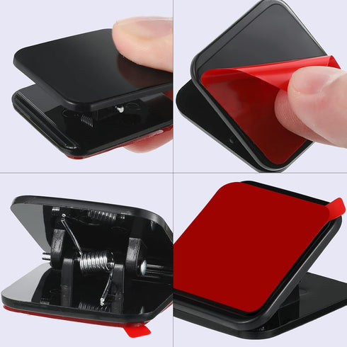 Self Adhesive Clips, Wall Clips, Shower Curtain Clips, Double-Sided Adhesive Spring Clips for Teachers, Poster Home
