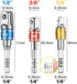 Flexible Drill Bit Extension, 105 Right Angle Drill, 3pcs Universal Socket Adapter Set, Screwdriver Bit Kit