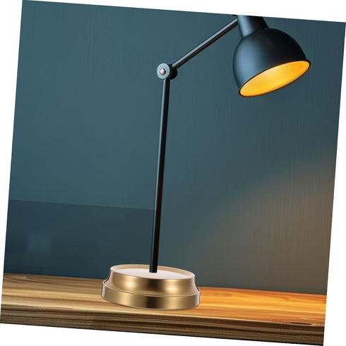 WOONEKY Table Lamp Base Holder Elegant Concave Design for Desk Floor Lamps Sturdy Base for Stability Versatile Home