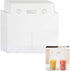 200 PCS Handle Drinking Poly Bags, Double Cup Carriers Bag Clear Portable