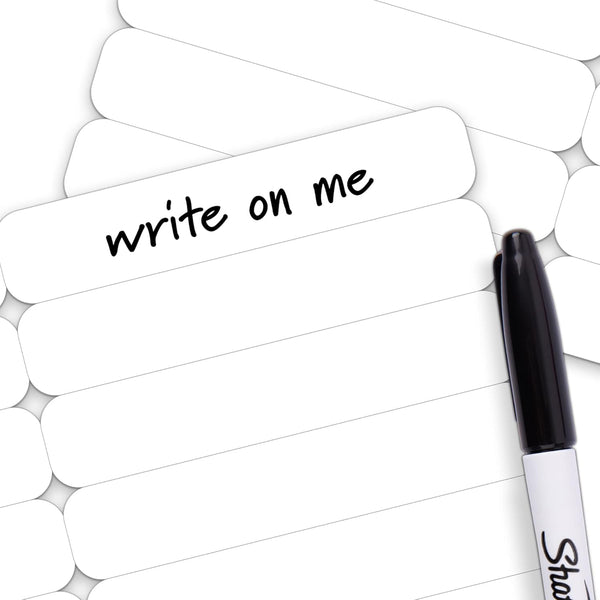 500 pcs Writable Iron on Name Tags for Clothing with Permanent Laundry
