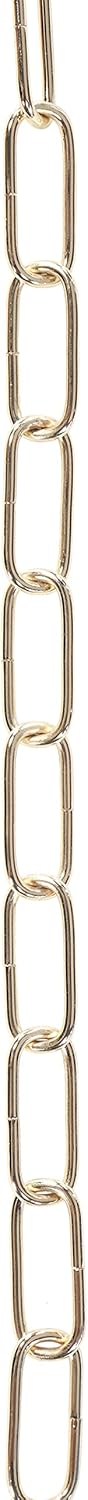 Aspen Creative 21120-13-1, 3 10 Warm Brass, Steel Feet Heavy Duty Chain for Hanging Fixture/Swag Light/Plants, Gauge