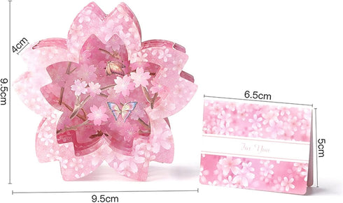 ONQendDv Cards,1pcs 3D Cards, Holiday Greeting Assorted Greeting Cards for Occasions Cards Pink Graduation Mothers Day