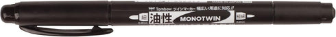 Tombow 56500 MONO Twin Permanent Marker, 10-Pack, Dual-Tipped Black Marker