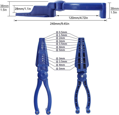 Plastic Pliers Nail Holder for Hammering, Finger Protective Nail Guide, Auxiliary Pliers for Woodworking