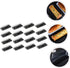 16pcs Packaging Creative Bread Box with Lid Black Rectangular Cake Storage Case for Bakery, Loaf Bread and Household